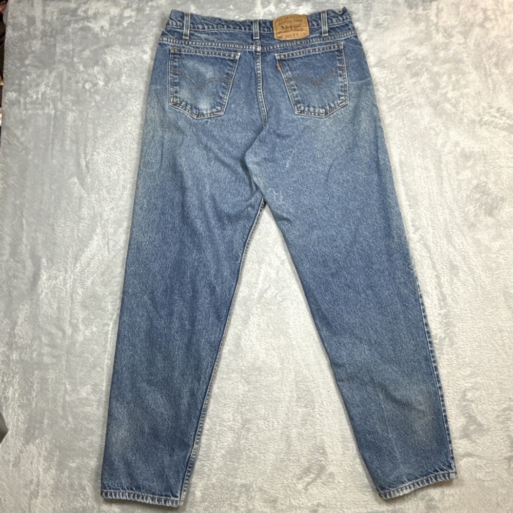 Vintage Levi's 550 Jeans Mens 36x32 (Fits 35X31) Distressed Stain Orange Tab 90s - Picture 10 of 15